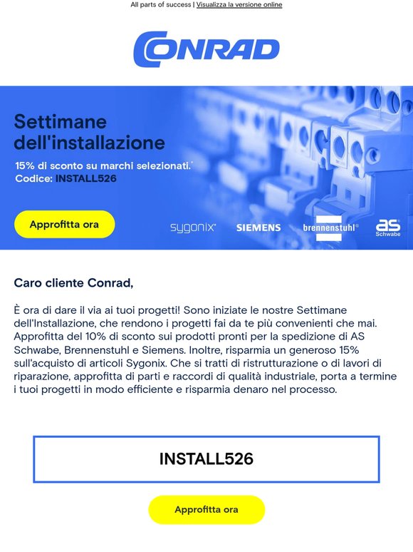 Approfitta subito: fino al 15% di sconto sui prodotti idraulici!