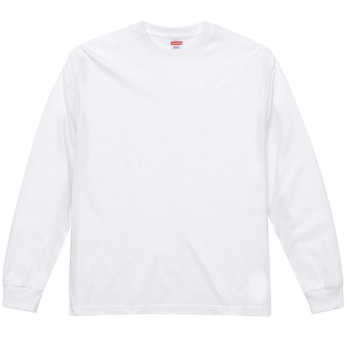 United Athle Classic Premium Long Sleeve 6.2oz Tee - White