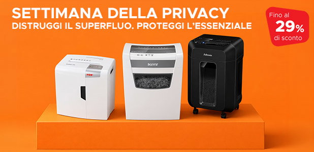 Settimana della Privacy. Sconti fino al 29% su distruggi documenti