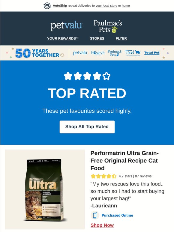 🐾Top Rated dog & cat food for all ages