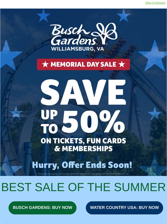 Best Sale of the Summer: Save up to 50% Now!