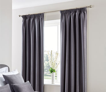 Comfort Simplicity Eyelet Curtains Pewter