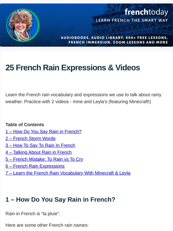 🇫🇷 Free Lesson Monday - 11 May 2026 🇫🇷