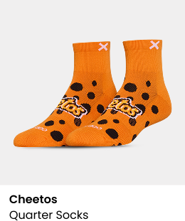 Cheetos Quarter Socks