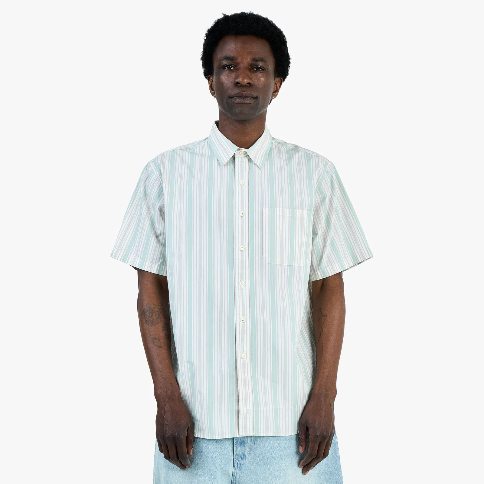 Image of thisisneverthat Striped T-Shirt / Green