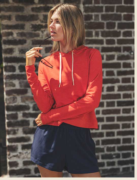 Poppy Red | Tempo Performance Hoodie