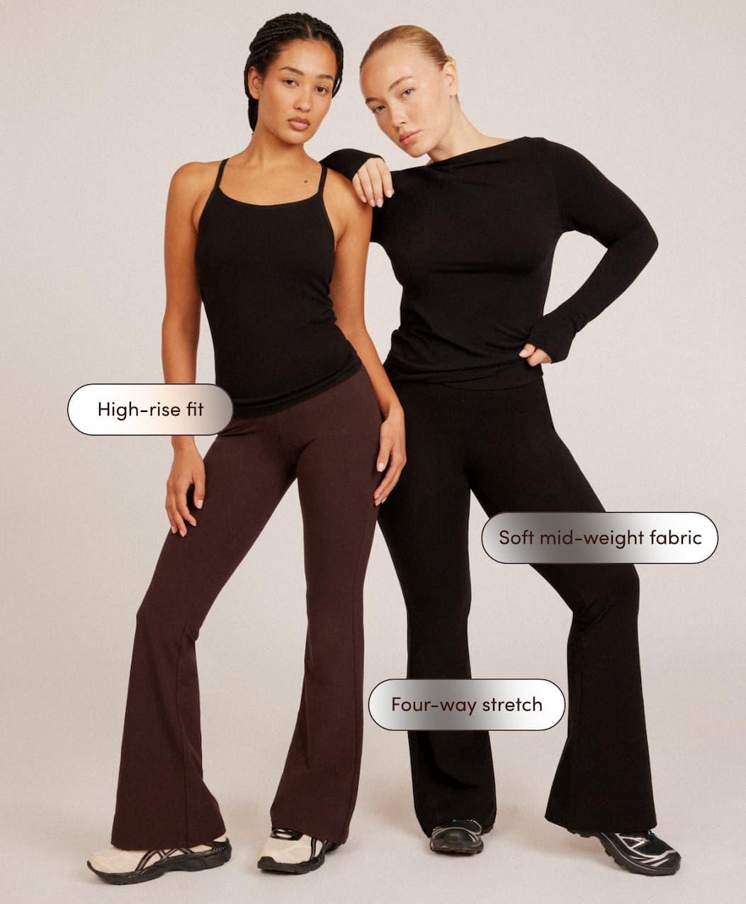High Waist Flare Pants