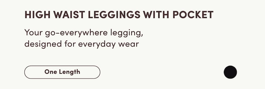 High Waist Leggings With Pocket