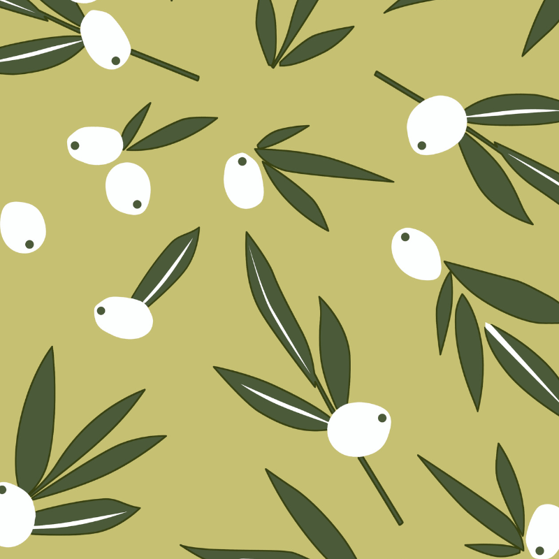 Tissu toile cirée Captain Cook Olive it - vert