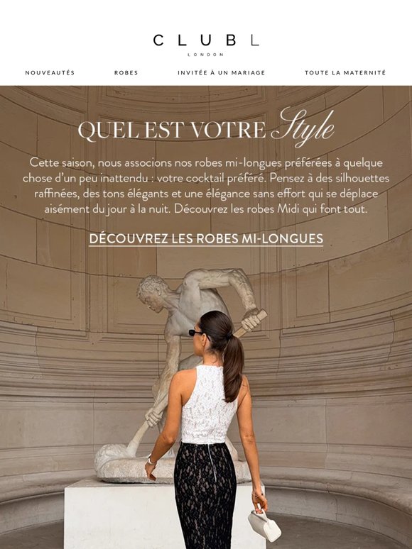 Faites le choix de la robe mi-longue