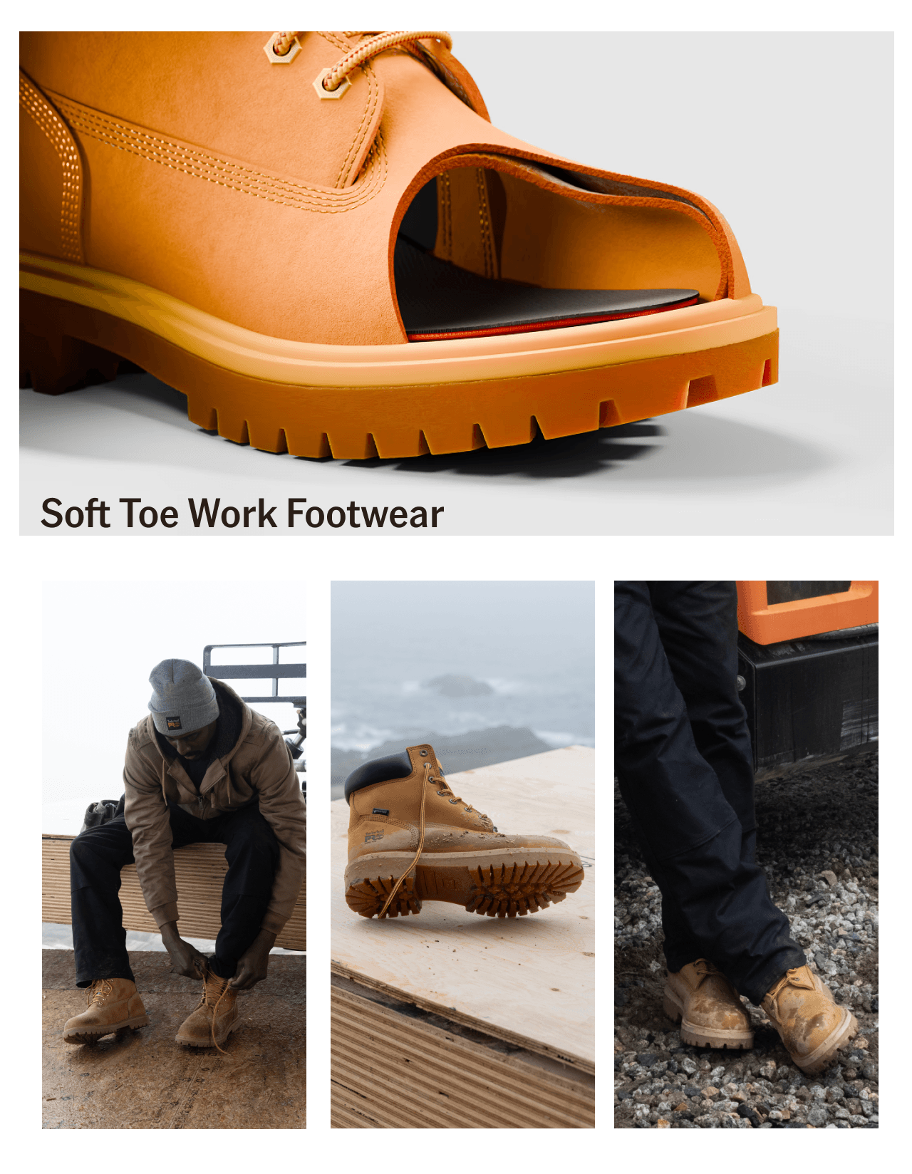 Soft Toe Work Footwear