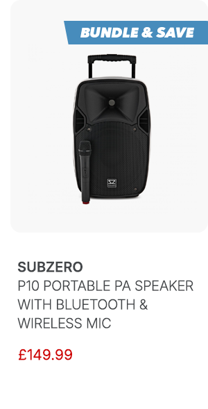 SubZero P10 Portable PA Speaker with Bluetooth & Wireless Mic