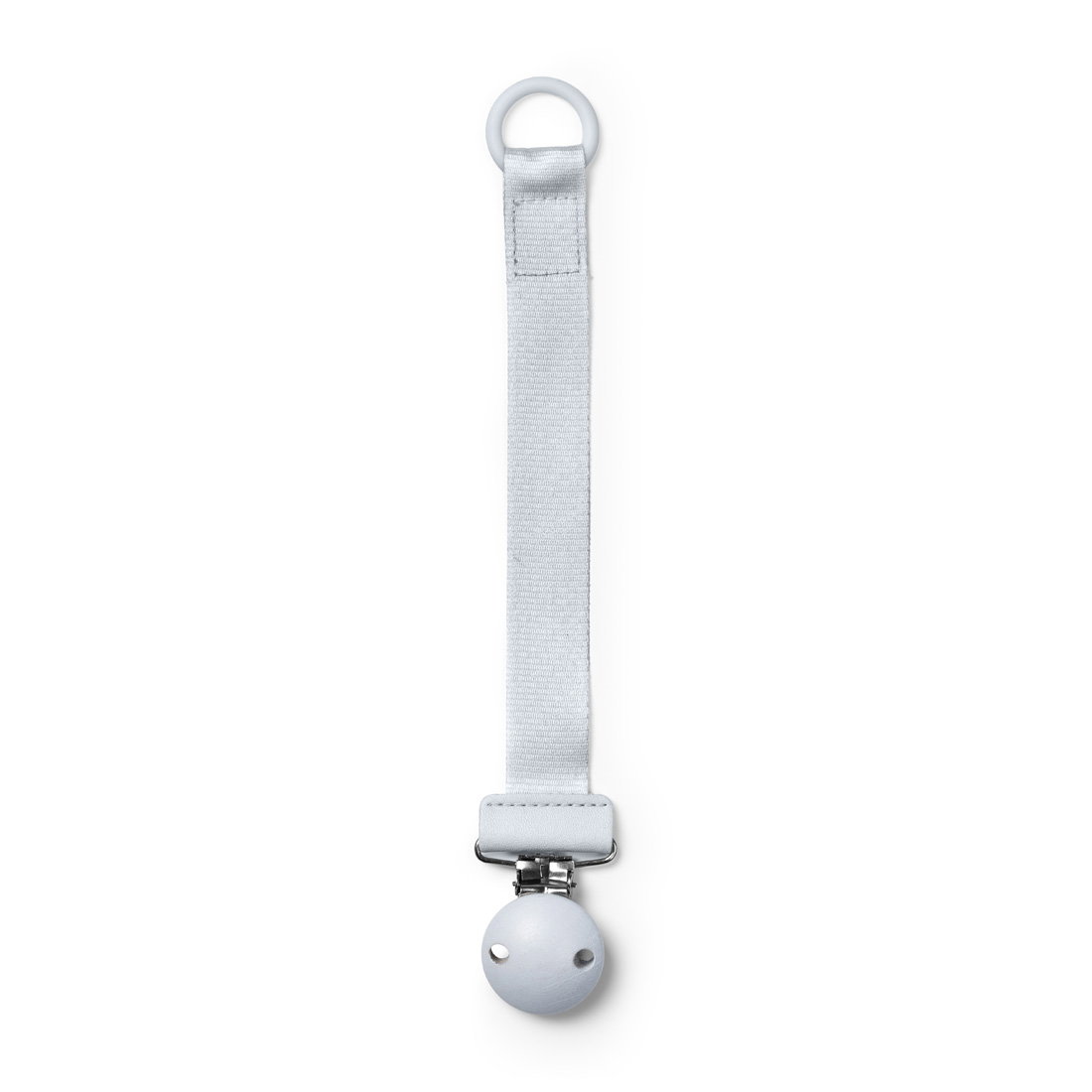 Image of Pacifier Clip Wood - Bermuda Blue