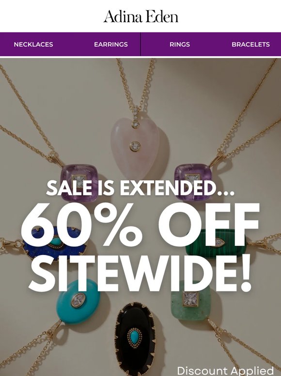 60% OFF SITEWIDE EXTENDED 🚨