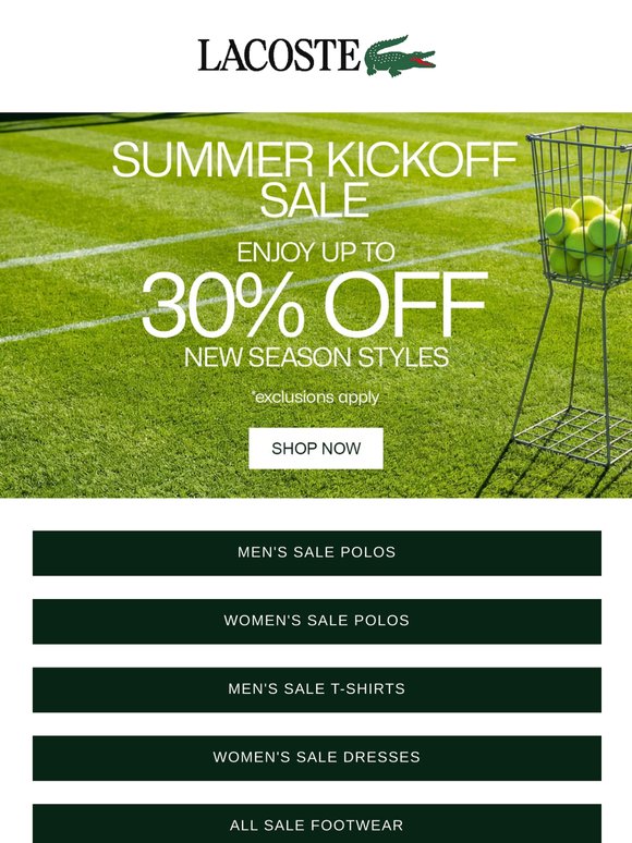 Don't Wait! SUMMER KICKOFF SALE.