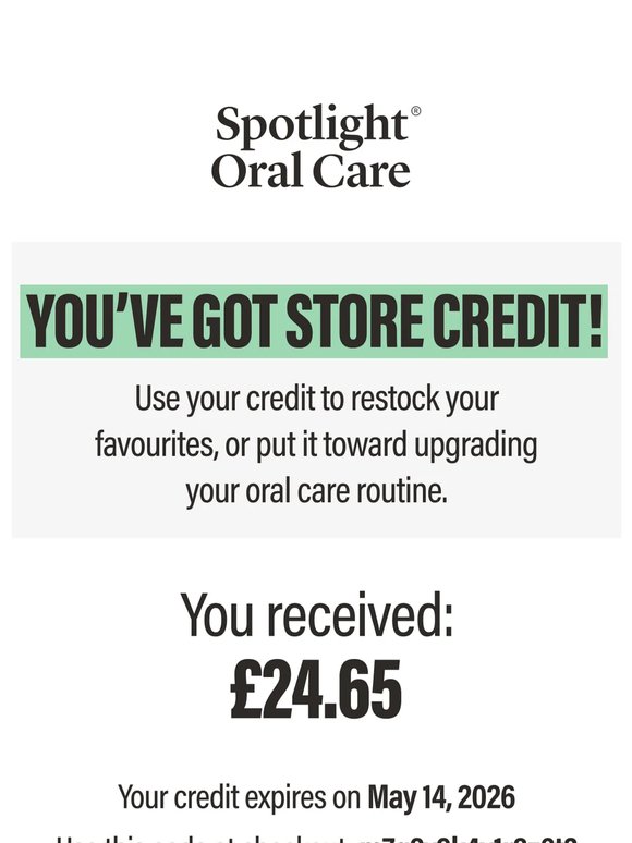💷 £24.65 in store credit expires in 3 days