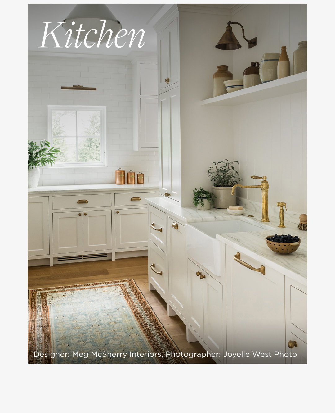 Julie in the Kitchen. Designer: Meg McSherry Interiors, Photographer: Joyelle West Photo