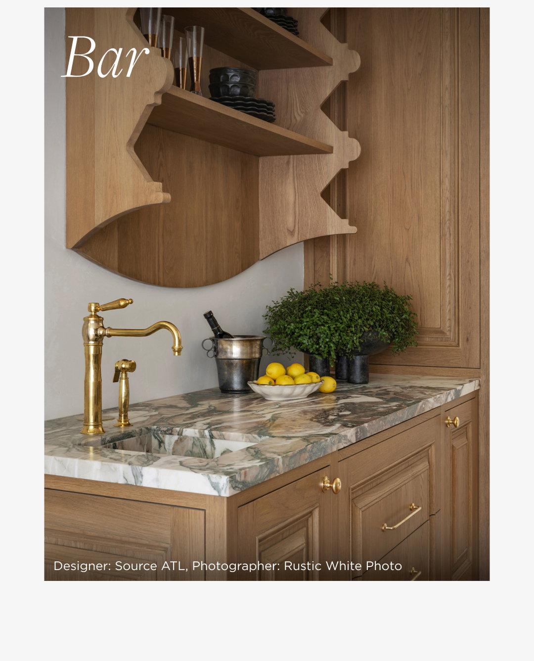 Julia in the Bar. Designer: Source ATL, Photographer: Rustic White Photo