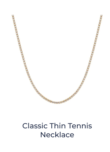 Classic Thin Tennis Necklace