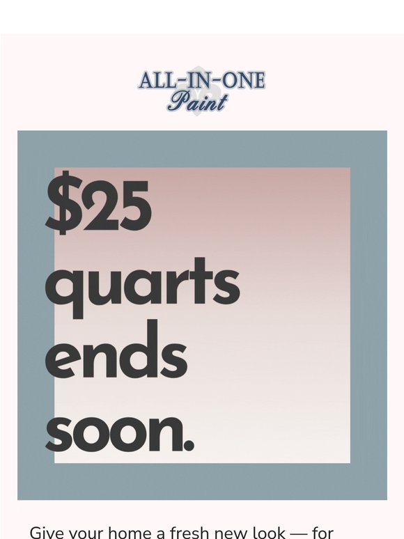 FINAL HOURS: $25 Quarts + 50% Off Bundles