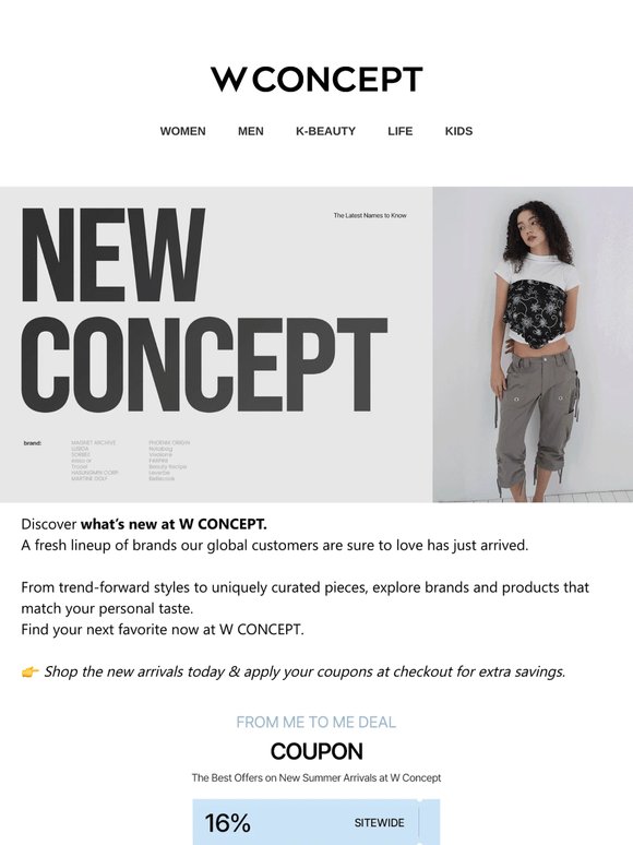 NEW CONCEPT vol.5 | Sensory New Brands at W CONCEPT