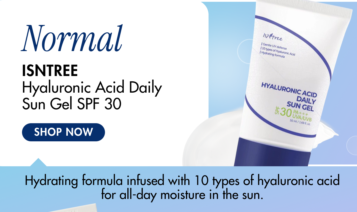 ISNTREE Hyaluronic Acid Daily Sun Gel SPF 30
