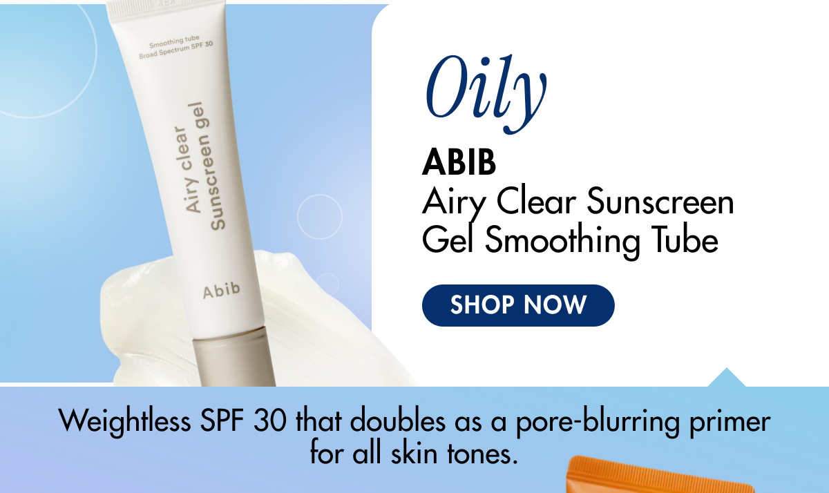 Abib Airy Clear Sunscreen Gel Smoothing Tube