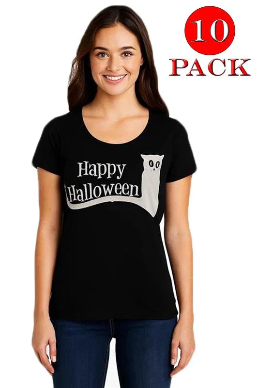 Image of Women’s Halloween T-Shirt - 10/20 Pack - From 80p Per Unit