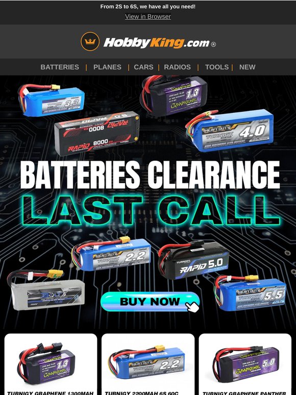 Last 48 hours for our Batteries Clearance Deal! US warehouse up to 25% Off