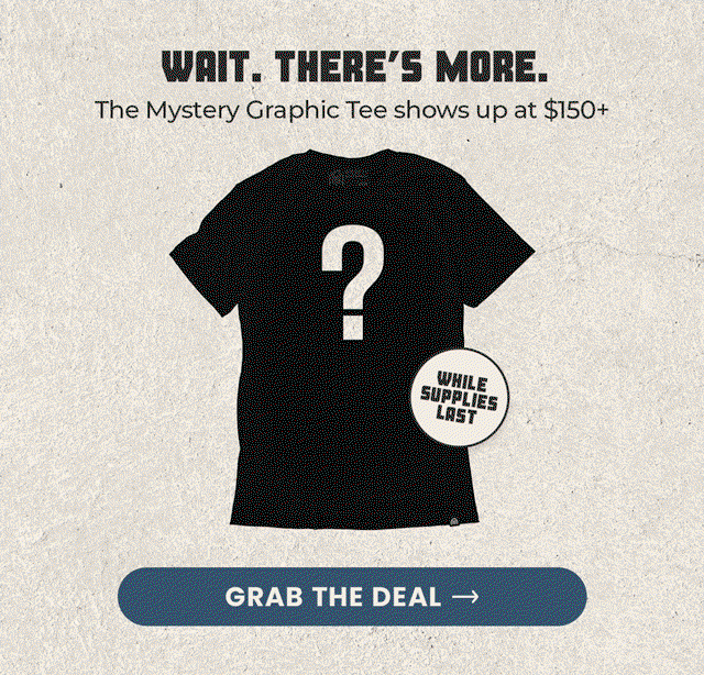 Mystery Graphic Tee FREE at $150+