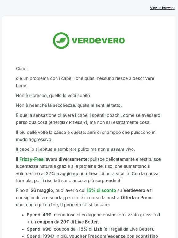 Non è il crespo il problema
