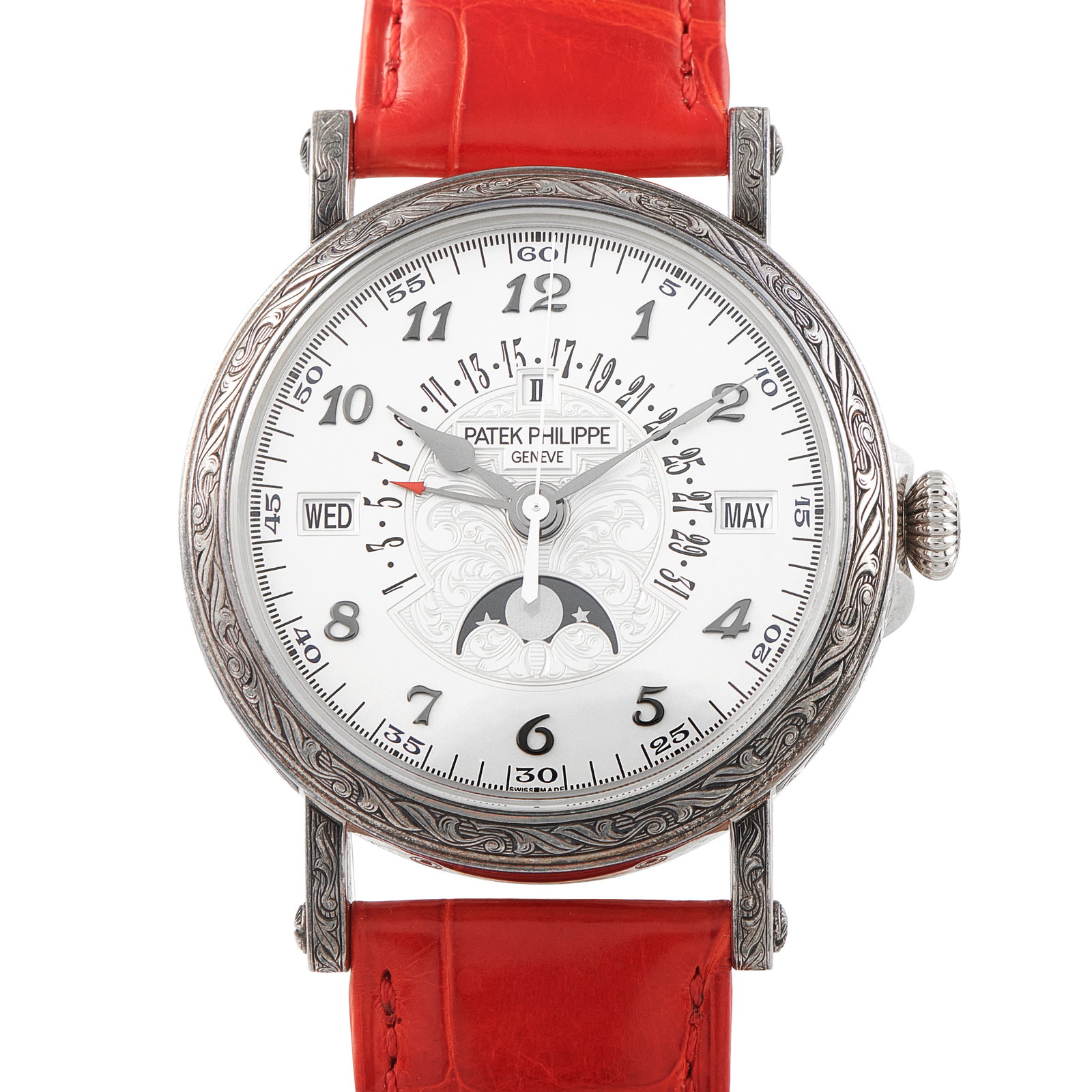 Patek Philippe Grand Complications Rare Handcrafts 18K White Gold Watch 5160/500G-001