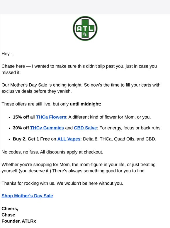 ⏰ Final Hours for Mom's Special Offers!
