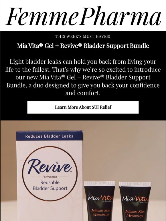Say Goodbye to Bladder Leaks & Hello to All-Day Comfort!