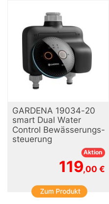 GARDENA 1903420smart Dual Water Control Bewsserungssteuerung