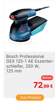Bosch GEX 1251 AE 601387500 Exzenterschleifer 250W  125mm