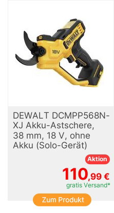 DEWALT DCMPP568NXJ Astschere