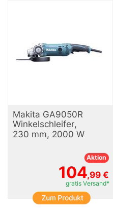 Makita GA9050R Winkelschleifer 230mm 2000W