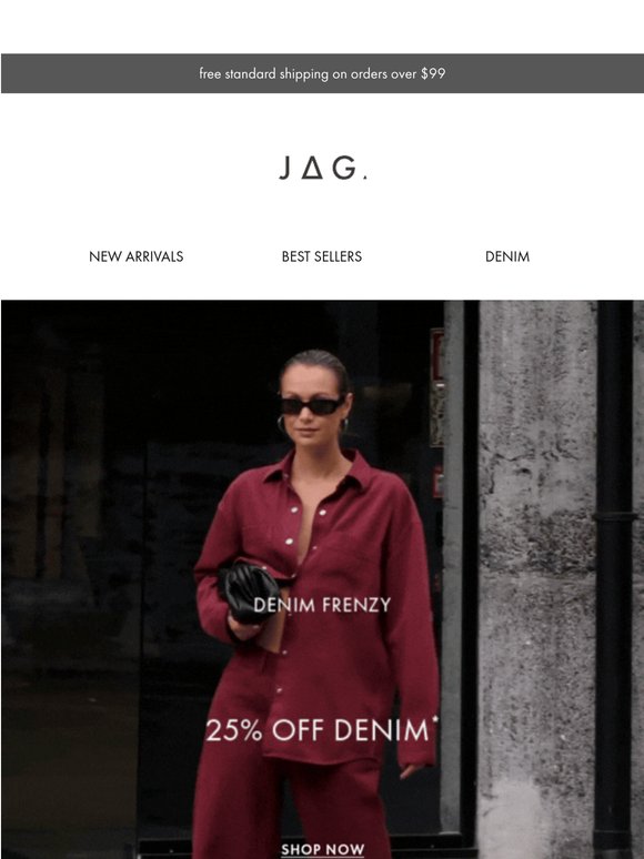 SALE: 25% Off Denim