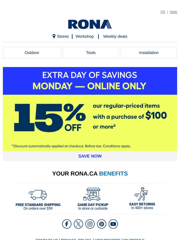 Surprise! The Save 15% Promo Continues🎉