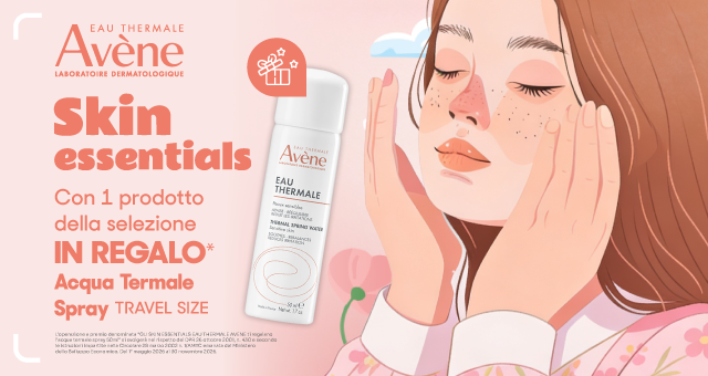Avene skin essential con acqua termale in omaggio