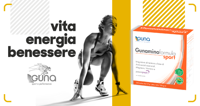 Sportiva con integratori Guna