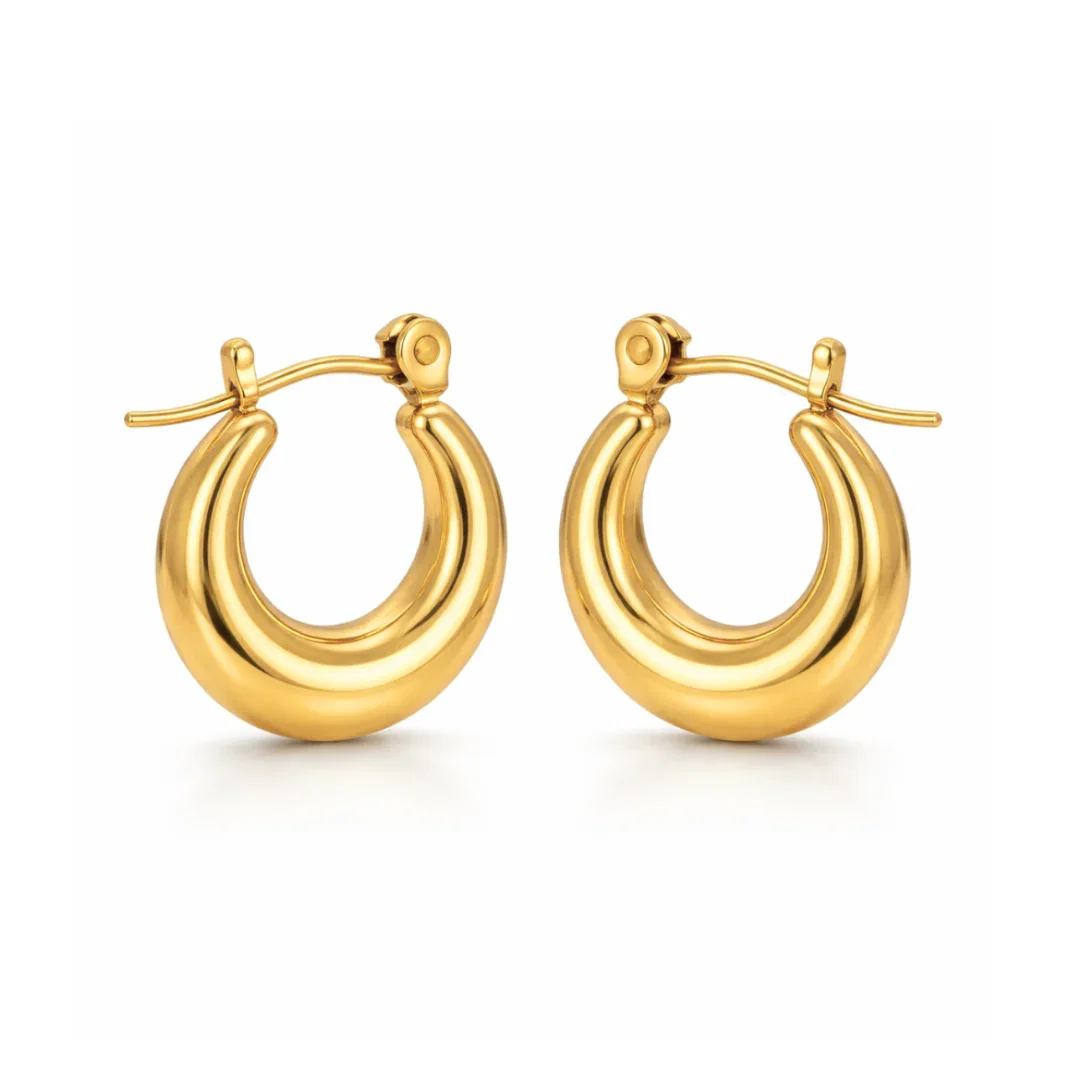 Image of Anastasia Huggie Hoop Earring