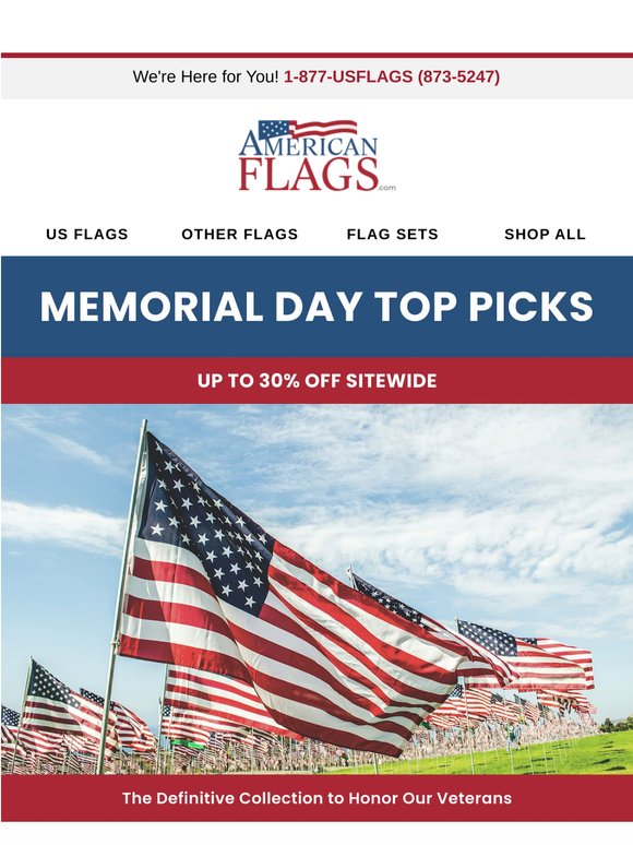 Memorial Day - Top Picks (Up to 30%)