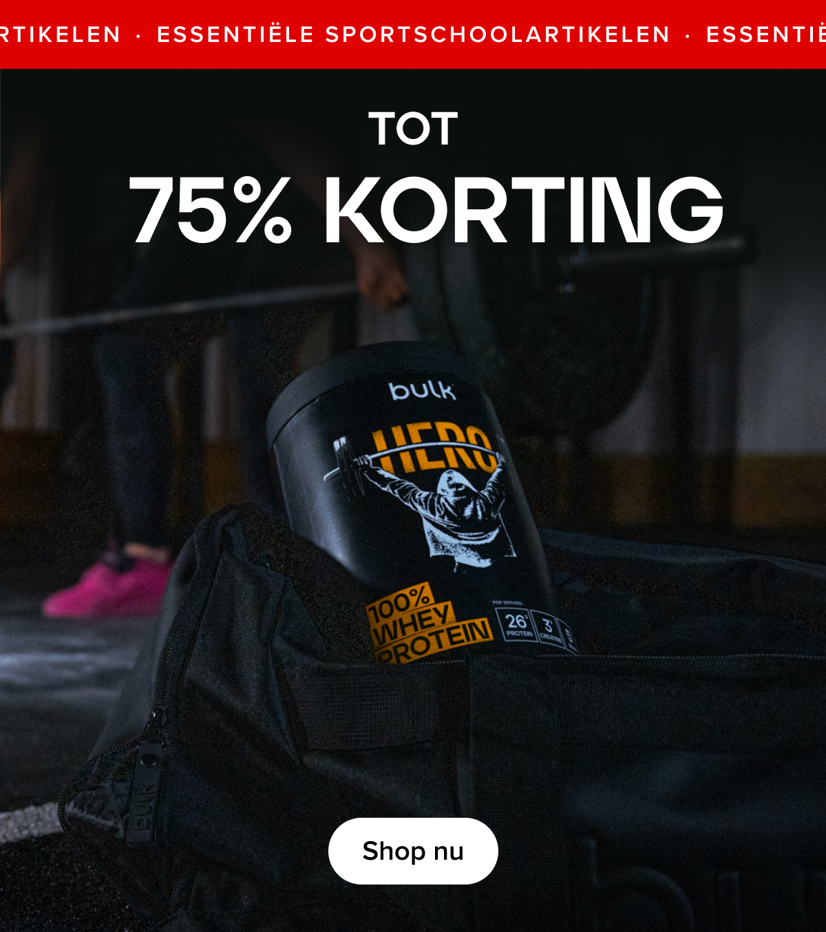 TOT 75% KORTING