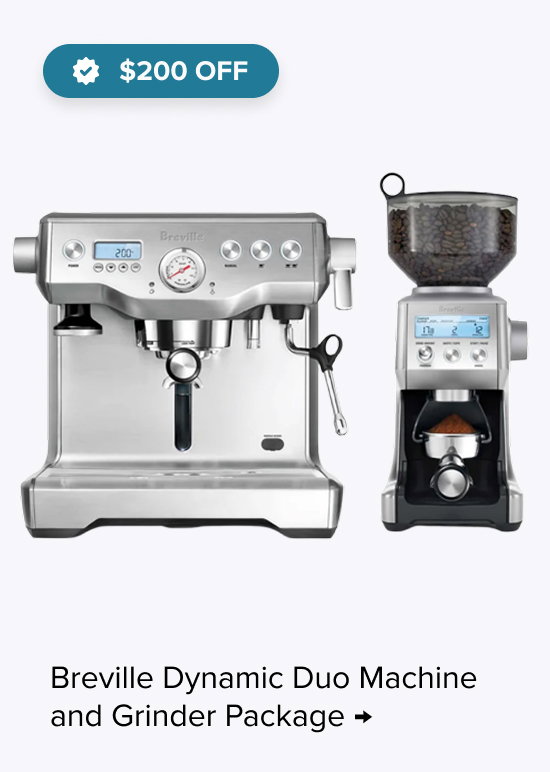 Breville Dynamic Duo Machine and Grinder Package, $200 Off