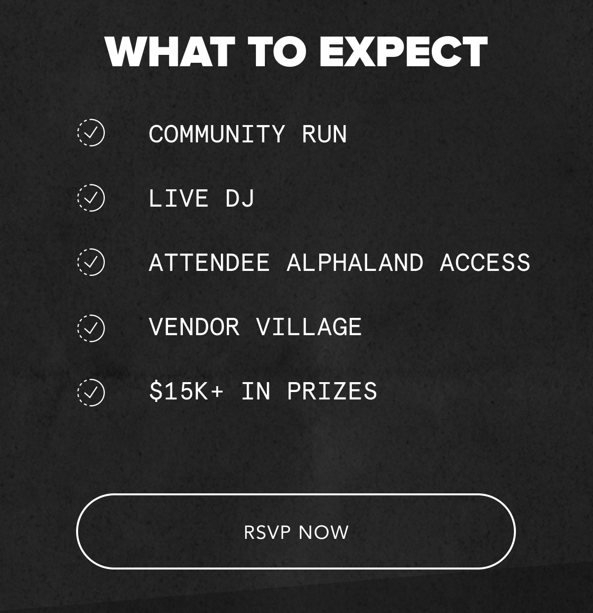 WHAT TO EXPECT