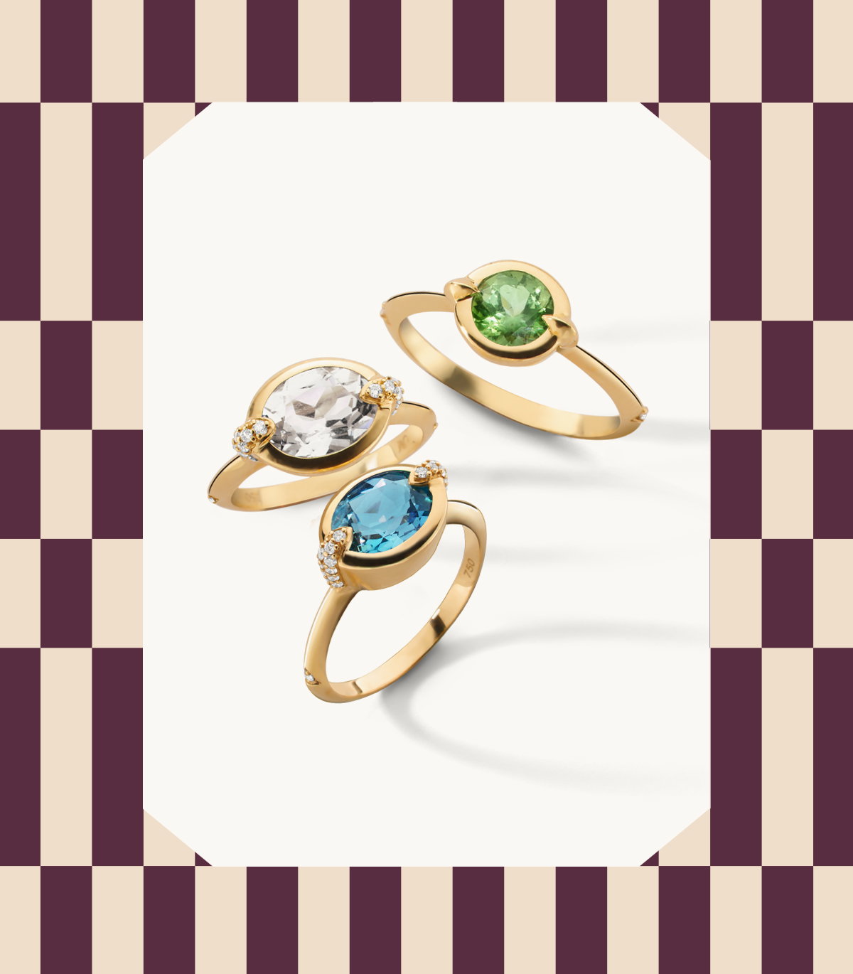 Points North Gemstone Rings