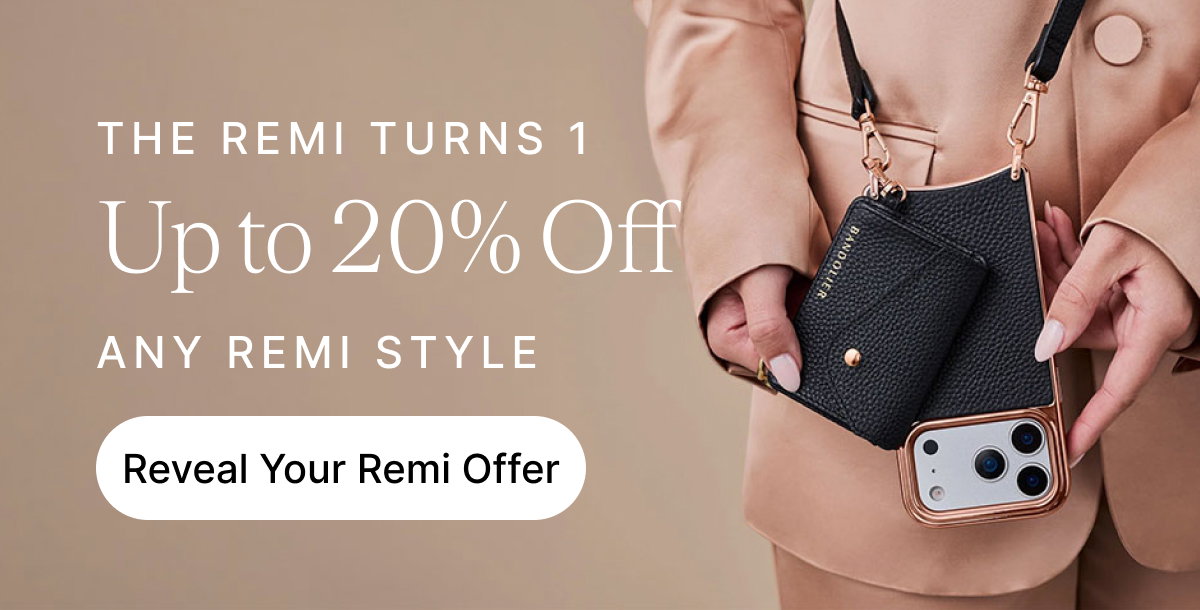 THE REMI TURNS 1 Up to 20% Off ANY REMI STYLE Reveal Your Offer