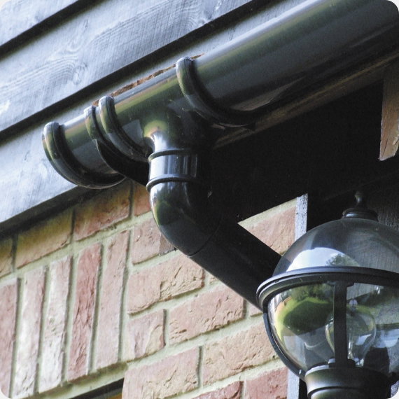 Plastic guttering
